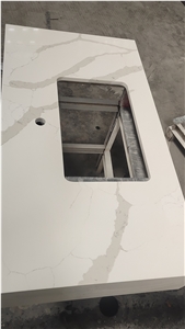 Factory Wholesale White Artificial Quartz Vanity Tops