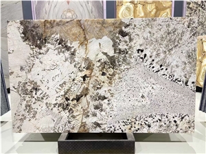 Transparet Bookmatched Backlight Pandora Composite Stone Honeycomb Panel
