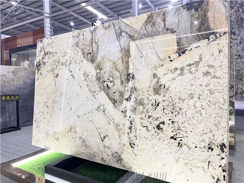 Transparet Bookmatched Backlight Pandora Composite Stone Honeycomb Panel