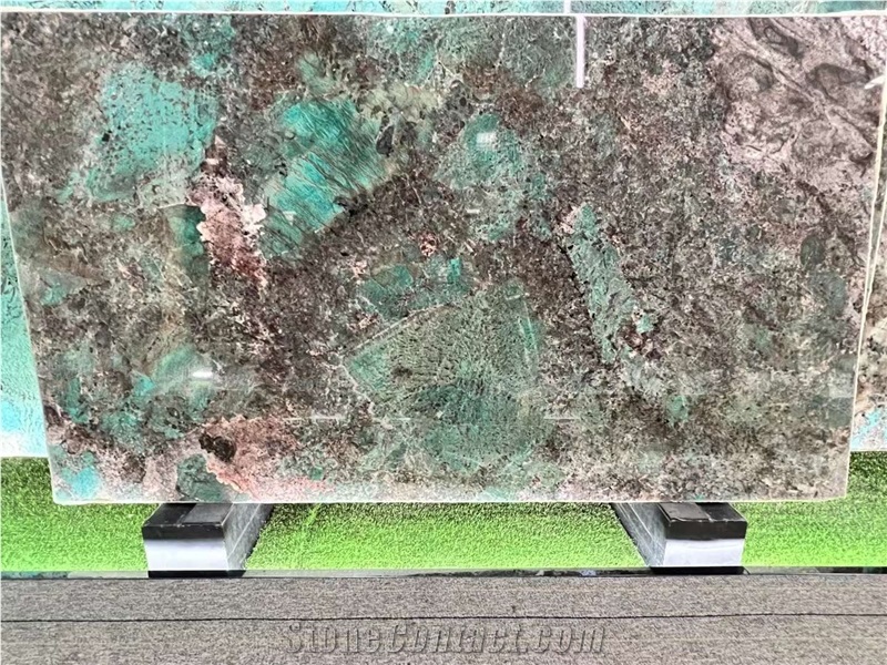 Green Luxury Stone Amazon Green For Wall Decoration Top
