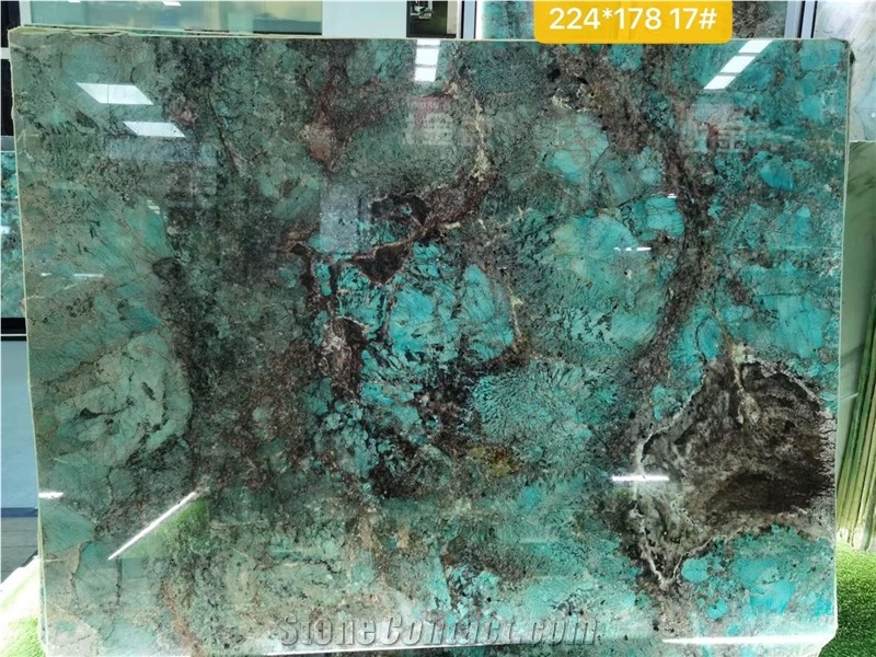 Green Luxury Stone Amazon Green For Wall Decoration Top