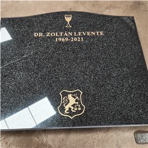 Dark Rustenburg Granite French Style Funerare Headstones