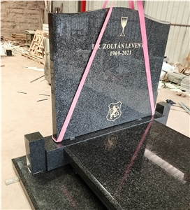Dark Rustenburg Granite French Style Funerare Headstones