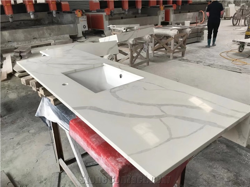 Quartz Artificial Stone Bath Countertops - Vanity Tops