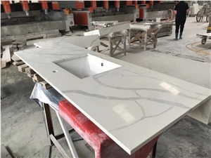 Quartz Artificial Stone Bath Countertops - Vanity Tops