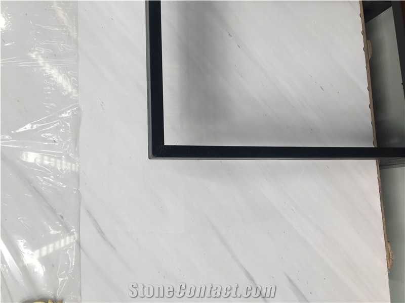 Greece Polar White Polaris Marble Slab And Tiles For Wall
