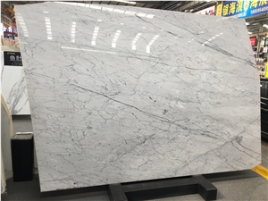 Italy White Bianco Statuario Venato Marble Slab And Tile