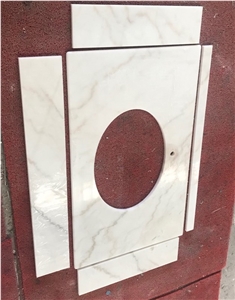 Natural Stone Marble Bathroom Countertops Prefab Vanity Top