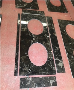Natural Stone Marble Bathroom Countertops Prefab Vanity Top