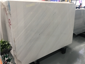 Polished Bianco Polaris Yugoslavia White Marble Tiles