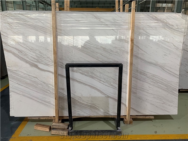 Polished White Volakas Haemus Marble Wall Slab And Tile