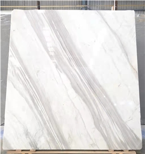 Polished White Volakas Haemus Marble Wall Slab And Tile