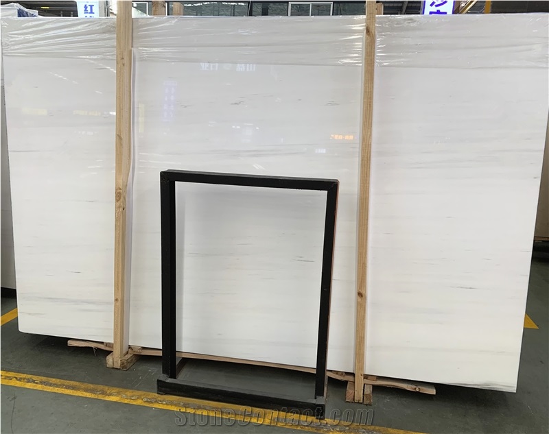 Turkey Bianco Dolomite White Venato Marble For Decoration