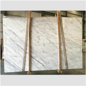 White Statuarietto Bianco Marble, Pattern Slab And Tile
