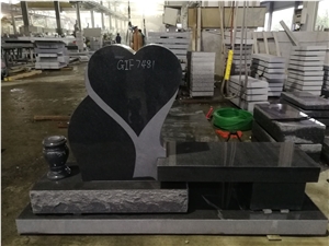 Heart Tombstones, Western Style Tombstone