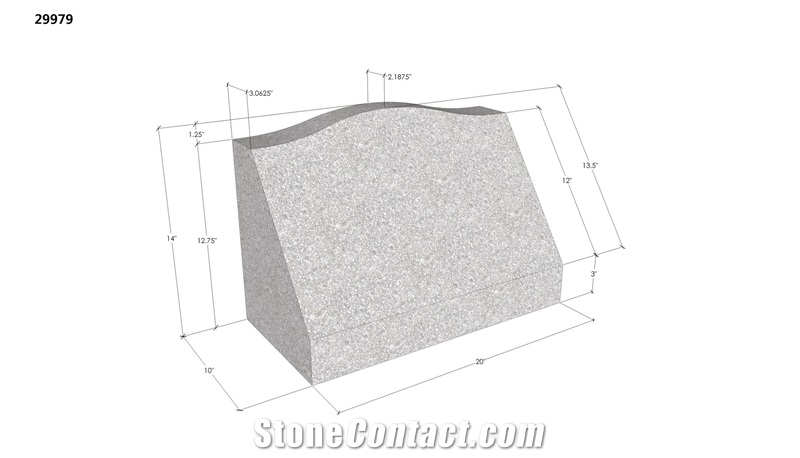 Upright Headstone Directly From Huian Factory