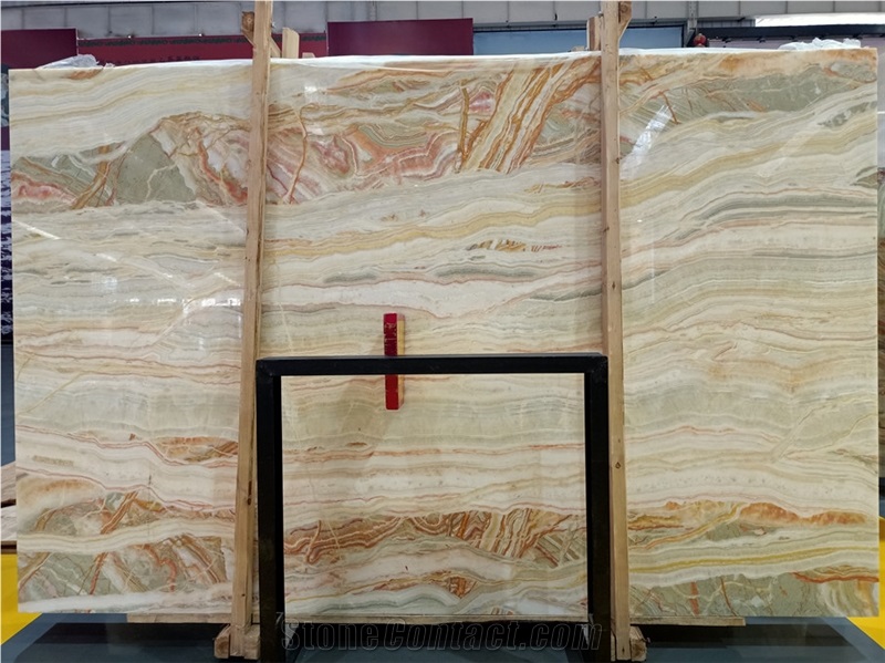 Rainbow Onyx Colorful Stone Slabs