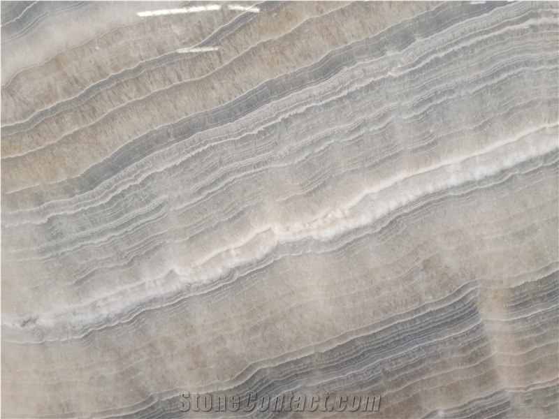 Water Jade White Onyx Half Slabs