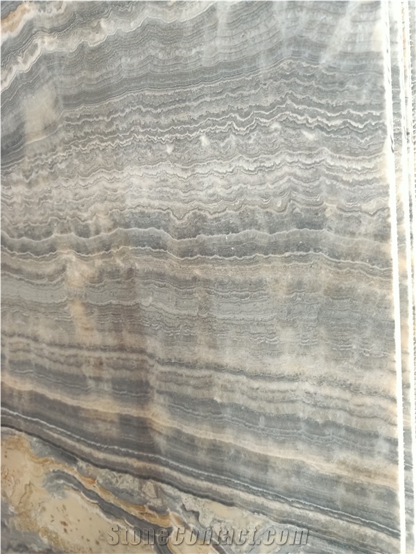 Water Jade White Onyx Half Slabs