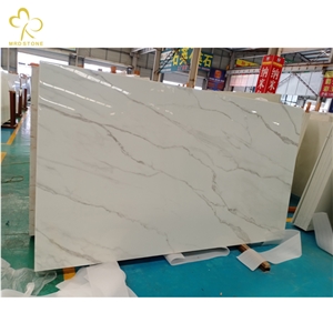 Artificial Marble Slab Nano Stone Calacatta Nano Glass Slabs