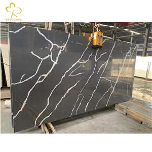China Quartz Supplier Black Calacatta Quartz Cheap