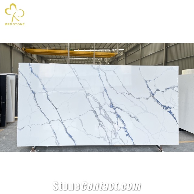 Custom Calacatta Artificial Quartz Stone Quartz Stone Slabs