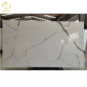 Glass Stone Factory  With Calacatta White Nano Glass Stone