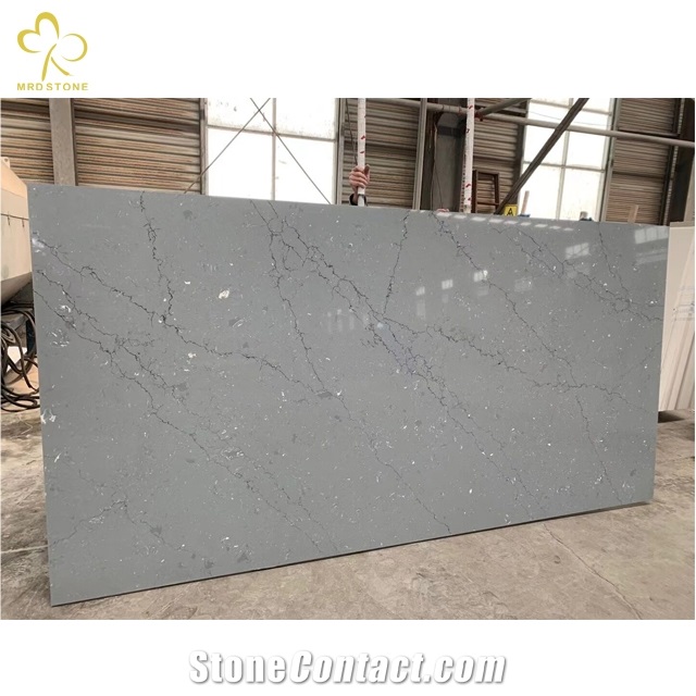 Gray Quartz Slab Calacatta Artificial Quartz