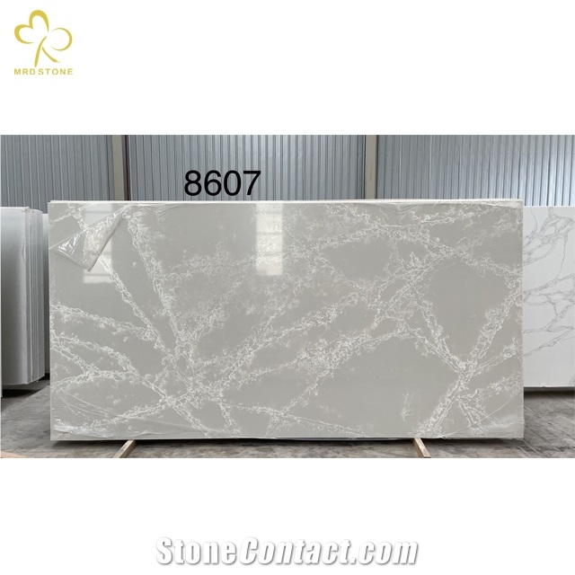 Manufacturer Calacatta Stone Grey Vein Quartz Stone Slab