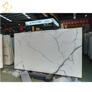 Nano Glass  Calacatta Nano Crystallized White  Stone Slabs