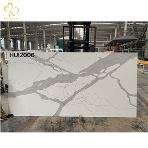 Quartz Stone Slabs Calacatta White Quartz Stone
