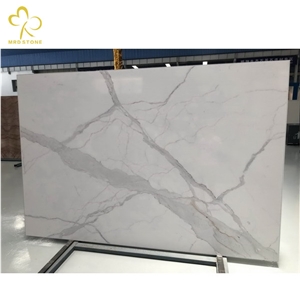 White Green Yellow Artificial Marble Stone Slabs