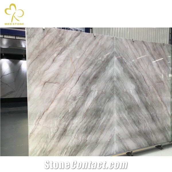 White Green Yellow Artificial Marble Stone Slabs