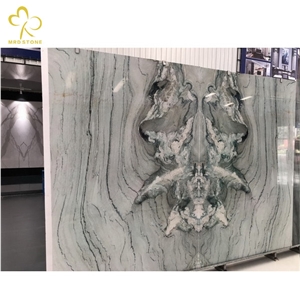 White Green Yellow Artificial Marble Stone Slabs