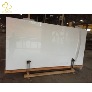 White Nano Glass Pure White Stone Slabs With High Quality