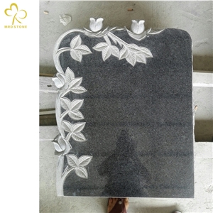 China Impala G654 Grey Carved Granite Tombstone Headstone