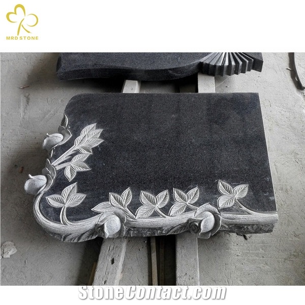 China Impala G654 Grey Carved Granite Tombstone Headstone