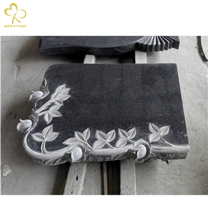 China Impala G654 Grey Carved Granite Tombstone Headstone