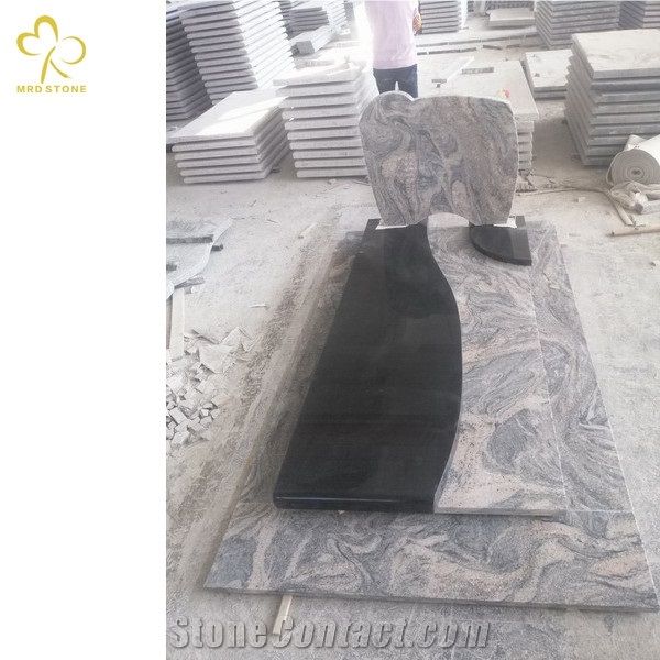 China Juparana Granite Monument Gravestone