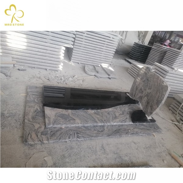 China Juparana Granite Monument Gravestone