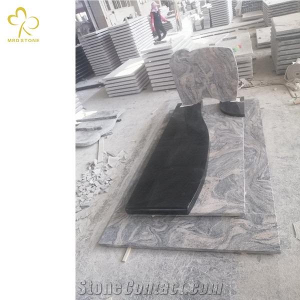 China Juparana Granite Monument Gravestone