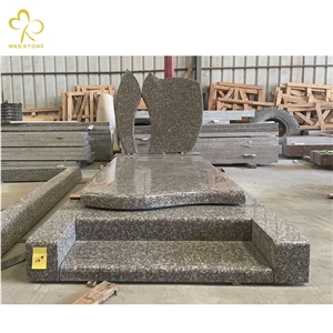 French Style Monument Set With Grey, Red, Brown Granites