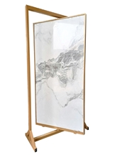 Metal Floor Slab Display Stand Rack