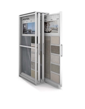 Metal Spin Sliding Display Rack For Ceramic Tiles,Big Slab