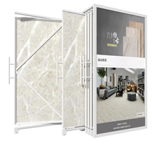 Metal Spin Sliding Display Rack For Ceramic Tiles,Big Slab