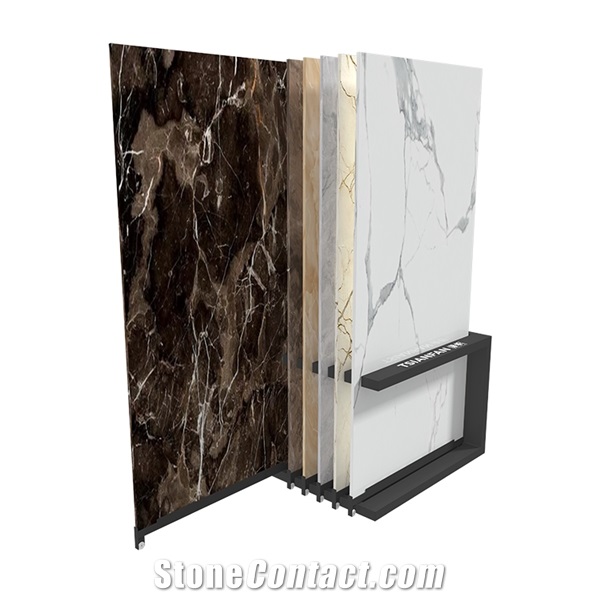 Slab Tile Spin Display Stand Rack