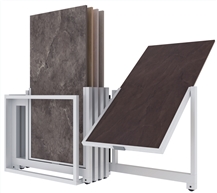 Slab Tile Spin Display Stand Rack