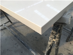 Artificial Stone Countertop Pure White Quartz For Kitchen