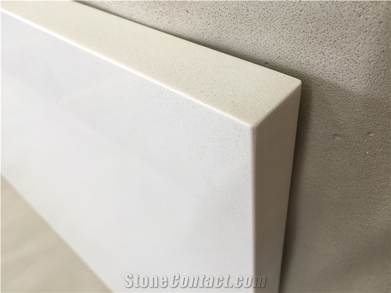 Artificial Stone Countertop Pure White Quartz For Kitchen