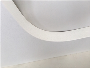 Artificial Stone Countertop Pure White Quartz For Kitchen